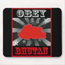 Obey Bhutan Mousepad