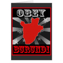 Obey Burundi cards by coolcountry Obey Burundi cards