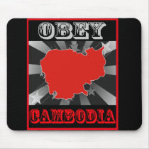 Obey Cambodia mousepads by coolcountry Obey Cambodia mousepads