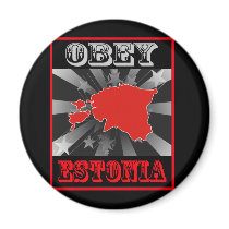 Obey Estonia magnets by coolcountry Obey Estonia magnets
