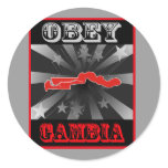 Obey Gambia Stickers