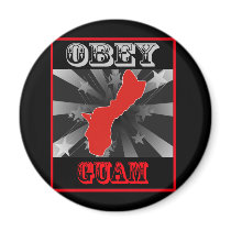 Obey Guam Fridge Magnet