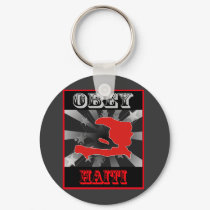 Obey Haiti keychains