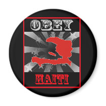 Obey Haiti magnets by coolcountry Obey Haiti magnets
