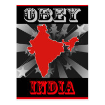 Obey India Post Card