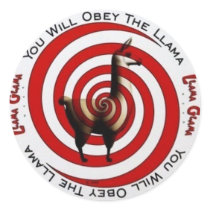 Obey Llama stickers