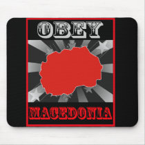 Obey Macedonia mousepads by coolcountry Obey Macedonia mousepads