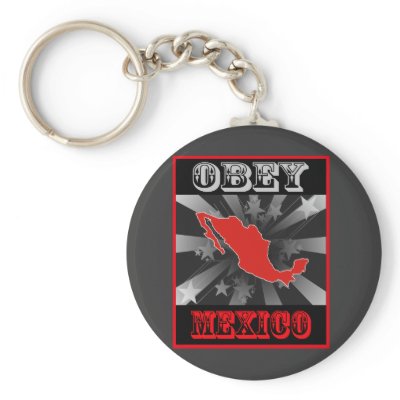 Obey Mexico Key Chain
