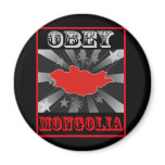 Obey Mongolia magnets