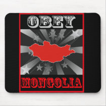 Obey Mongolia mousepads