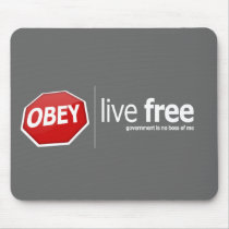 Obey! mousepads by tshirtsarefun Obey! mousepads
