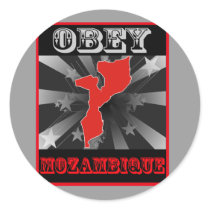 Obey Mozambique stickers by coolcountry Obey Mozambique stickers