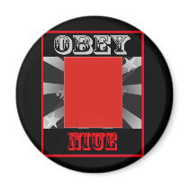 Obey Niue magnets by coolcountry Obey Niue magnets