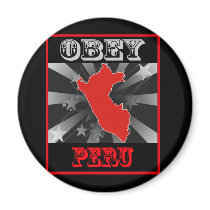 Obey Peru magnets by coolcountry Obey Peru magnets