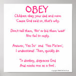 OBEY poster posters