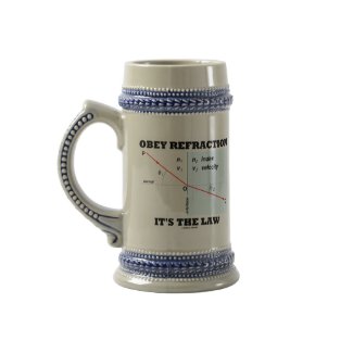 Obey Refraction It's The Law (Optics Snell's Law) mug