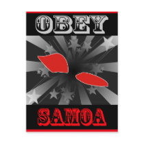 Obey Samoa postcards