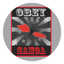 Obey Samoa stickers