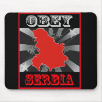 Obey Serbia mousepads