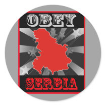 Obey Serbia stickers by coolcountry Obey Serbia stickers