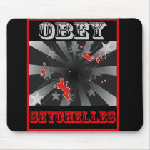 Obey Seychelles mousepads by coolcountry Obey Seychelles mousepads