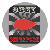 Obey Singapore stickers by coolcountry Obey Singapore stickers