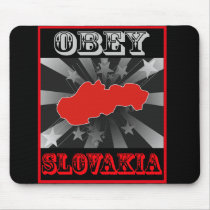 Obey Slovakia mousepads by coolcountry Obey Slovakia mousepads