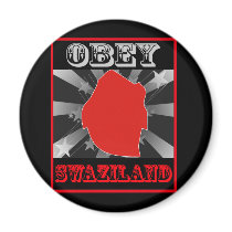 Obey Swaziland Fridge Magnet