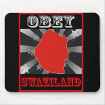 Obey Swaziland mousepads by coolcountry Obey Swaziland mousepads