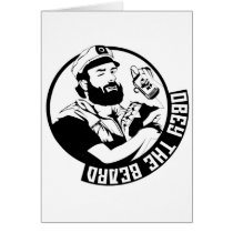 Obey the Beard Greeting Cards