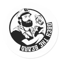 Obey the Beard Stickers