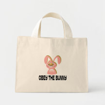 Obey the Bunny Canvas Bag