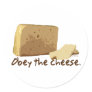 Obey the Cheese Stickers