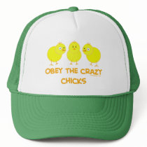 Obey The Crazy Chicks Hats hats