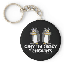 Obey The Crazy Penguins Keychains