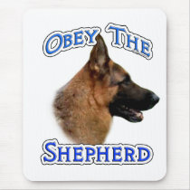 Obey the German Shepherd mousepads by GreyWolfCreation Obey the German Shepherd mousepads