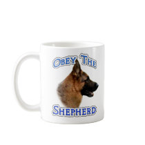 Obey the German Shepherd mugs by GreyWolfCreation Obey the German Shepherd mugs