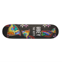 Obey The Kitty Skateboard