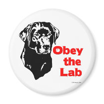 Obey the Lab magnets by dogwiregifts Obey the Lab magnets