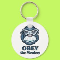 Obey the Monkey keychains by tshirtfun Obey the Monkey keychains