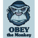 Obey the Monkey t-shirt by tshirtfun Obey the Monkey t-shirt