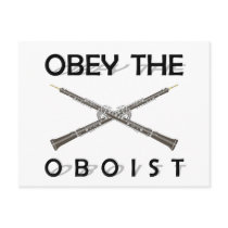 Obey the Oboist postcards by evisionarts Obey the Oboist postcards