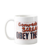 Obey the USSA the Scream Mug by YesPoliticsSuck Obey the USSA the Scream Mug