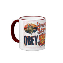 Obey the USSA the Scream Mug by YesPoliticsSuck Obey the USSA the Scream Mug