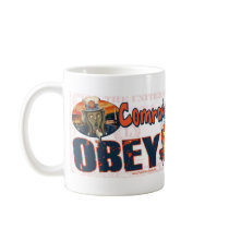 Obey the USSA the Scream Mug by YesPoliticsSuck Obey the USSA the Scream Mug
