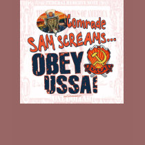 Obey the USSA the Scream Shirt by YesPoliticsSuck Obey the USSA the Scream Shirt