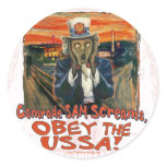 Obey the USSA the Scream Sticker