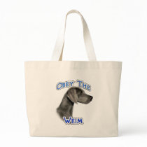 Obey the Weimaraner Canvas Bags