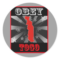 Obey Togo stickers