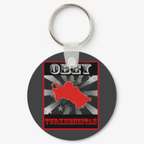 Obey Turkmenistan keychains